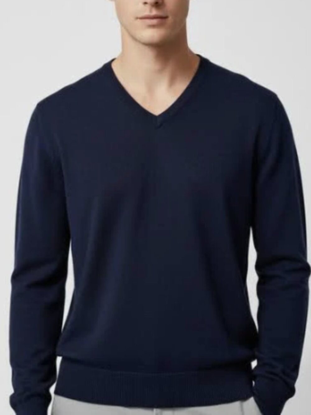 Nike Golf Navy V-Neck Wool Blend Sweater Men's Size Medium